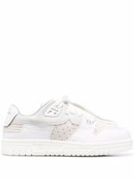 Acne Studios baskets à détails de perforations - Blanc