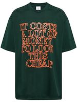 VETEMENTS t-shirt en coton à slogan imprimé - Vert