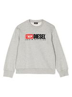 Diesel Kids sweat en coton à logo imprimé - Gris