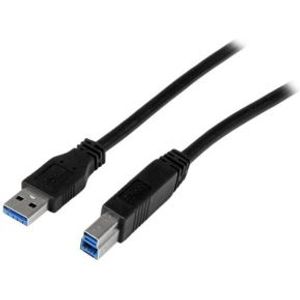 StarTech.com 2 m gecertificeerde SuperSpeed USB 3.0 A-naar-B-kabel M/M