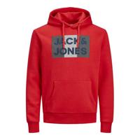 JACK & JONES ESSENTIALS hoodie met logo rood