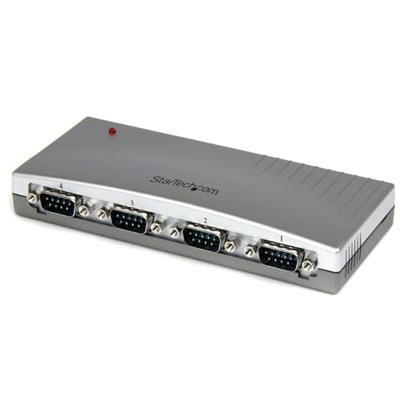 4 poorten USB op seriële RS232 adapter - DB9M - RS232 Extension - Serial naar USB - ICUSB2324