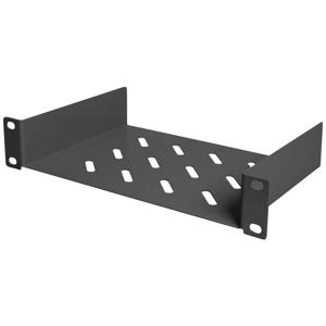 Digitus DN-10-TRAY-1-B 10 inch Apparaatbodem voor patchkast Met luchtsleuven, Geperforeerd Geschikt voor kastdiepte: vanaf 300 mm Zwart (RAL 9005)