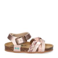 Bunnies Becky Beach leren sandalen roségoud