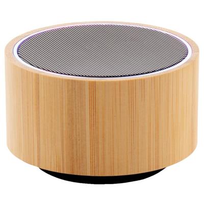 Xd Collection Speaker Bamboo 3w Bluetooth Led Lichtbruin 2-delig