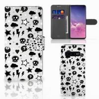 Telefoonhoesje met Naam Samsung Galaxy S10 Silver Punk - thumbnail