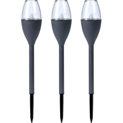 Tuinfakkelset op zonne-energie Progarden Donker grijs 21 x 8 x 31 cm Plastic Tuinfakkelset op zonne-energie Progarden Donker grijs 21 x 8 x 31 cm Plastic
