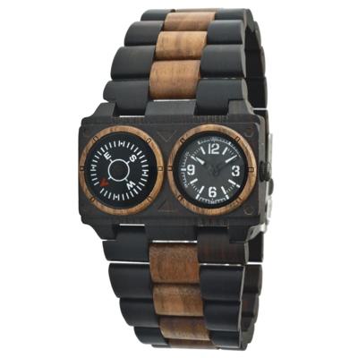 GreenTime ZW072B Kompas Houten Horloge GreenTime ZW072B Kompas Houten Horloge