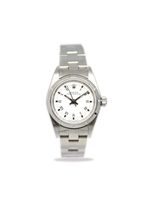 Rolex montre Oyster Perpetual 26 mm pre-owned (2000) - Blanc