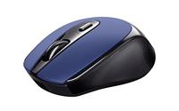 Trust Zaya Oplaadbare Draadloze Muis, Wireless Mouse (met USB-micro-ontvanger die in de muis kan worden opgeborgen, 4 knoppen, USB-C-poort om de accu op te laden) Blauw