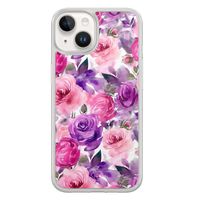 iPhone 14 hybride hoesje - Rosy blooms