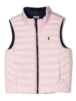 Ralph Lauren Kids veste Terra réversible à logo brodé - Rose