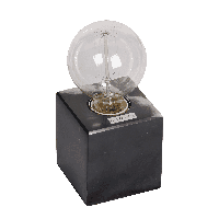 Tafellamp Sweden Scandinavisch 8.5 cm 1 Lichts Marmer Zwart