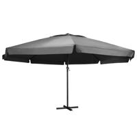 Parasol met aluminium paal 600 cm antraciet - thumbnail