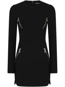 DSQUARED2 robe courte à manches longues - Noir