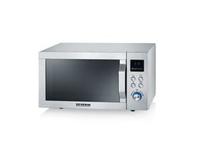 Severin MW 7774 Magnetron RVS (geborsteld), Zilver 900 W Grillfunctie, Met pizzafunctie, Heteluchtfunctie