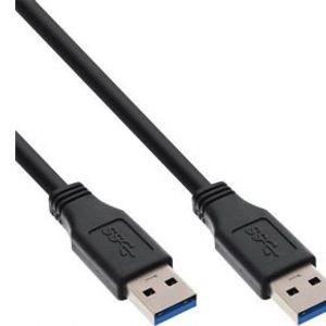 InLine 1.0m USB 3.0 USB-kabel 1 m USB 3.2 Gen 1 (3.1 Gen 1) USB A Zwart