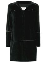 Helmut Lang Pre-Owned manteau en velours - Noir