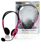 BASICXL BXL-1PI draagbare stereo headset roze