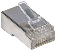 Intellinet Kabel Intellinet verpakking van 100 stuks Cat5e modulaire RJ45-stekkers STP 2-voudige klem voor gevlochten draad 100 stekkers per pot 790581 - thumbnail