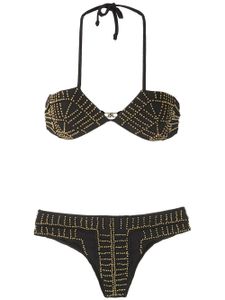 Amir Slama bikini à ornements - Noir