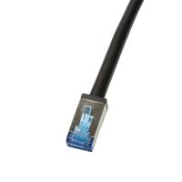 LogiLink CQ7143S RJ45 Netwerkkabel, patchkabel CAT 6A S/FTP 50.00 m Zwart Afgeschermd, UV-bestendig, Oliebestendig 1 stuk(s)