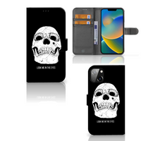 Telefoonhoesje met Naam iPhone 14 Plus Skull Eyes - thumbnail