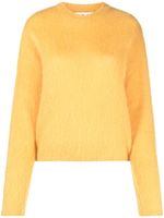 Marni pull en mohair à col rond - Jaune