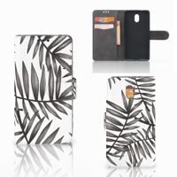 Nokia 3 Hoesje Leaves Grey