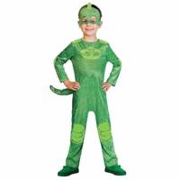 Amscan 9902955 - kinderkostuum PJ Masks Gecko, jumpsuit en masker, pyjamahelden