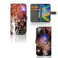 Apple iPhone 14 Wallet Case met Pasjes Vuurwerk - thumbnail