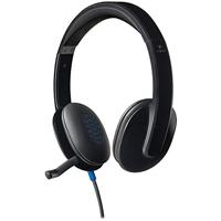 Logitech H540 USB Computer Headset Wired Head-band Office/Call, W128212098 (Wired Head-band Office/Call center Black)