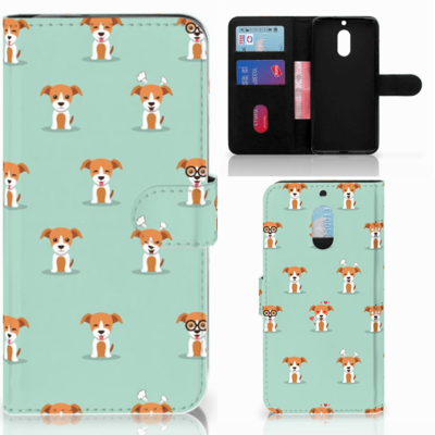 Nokia 6 Telefoonhoesje met Pasjes Pups