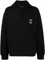 Dolce & Gabbana hoodie à motif brodé - Noir - thumbnail