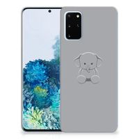 Samsung Galaxy S20 Plus Telefoonhoesje met Naam Grijs Baby Olifant