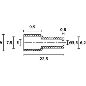 HellermannTyton OP4827 PE NA 2000 Beschermkap Klem-Ø (max.): 7.5 mm Polyethyleen Transparant 1 stuk(s)