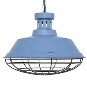 Beliani - SORMONNE - Hanglamp - Blauw - Metaal