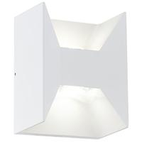 Eglo Morino Led-buitenwandlamp, 2-lichts wandlamp van aluminium, IP44, kleur: wit