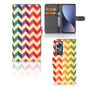 Xiaomi 12 | 12X Telefoon Hoesje Zigzag Multi Color