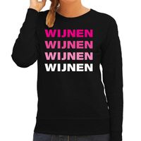 Wijn sweater voor dames in het zwart 2XL  - - thumbnail