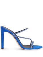 Giuseppe Zanotti sandales Julianne en daim à brides - Bleu - thumbnail