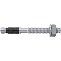 fischer 564600 boutenanker Plus 16/250 gvz, zware anker met hoog draagvermogen, ankerbouten voor bevestigingen van zware lasten en stalen constructies, Seismik-& ETA-goedkeuring FAZ II, zilver