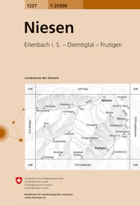 Wandelkaart - Topografische kaart 1227 Niesen | Swisstopo