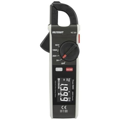 VOLTCRAFT VC-321 Stroomtang Kalibratie (ISO) CAT II 600 V, CAT III 300 V Weergave (counts): 2000