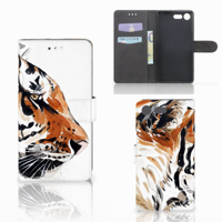 Hoesje Sony Xperia XZ Premium Watercolor Tiger