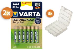 Varta AAA batterijen Voordeelpak 10+2 gratis - 800mAh - Oplaadbaar