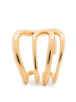 Charlotte Chesnais bague Daisy en argent à finition plaquée or