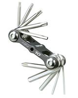 Topeak Mini 10 Multitool, zwart/zilver, 6,6 x 3,3 x 2,1 cm