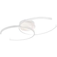 LED Plafondlamp - Plafondverlichting - Trion Cocon - 20W - Natuurlijk Wit 4000K - Dimbaar - Rond - Mat Wit - Aluminium