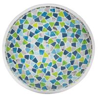 Mozaieken Terracotta Schaal Turquoise/Blauw (Medium)